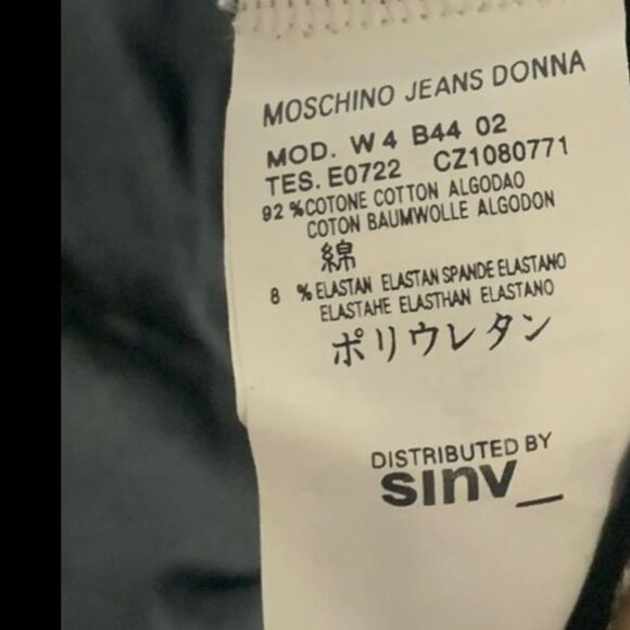 MOSCHINO Jeans Donna Layered look Quarter sleeves top - Picture 4 of 6